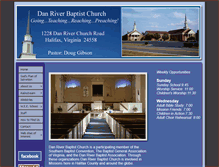 Tablet Screenshot of danriverbaptistchurch.org